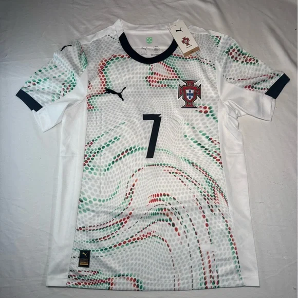 2026 PUMA Men’s Portugal Cristiano Ronaldo 7 White Soccer Jersey NEW WITH TAGS - Picture 1 of 9